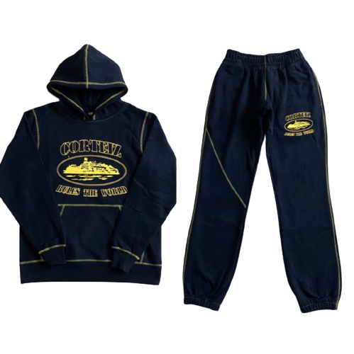 ENSEMBLE JOGGING CORTEIZ ALCATRAZ - BLACK / YELLOW