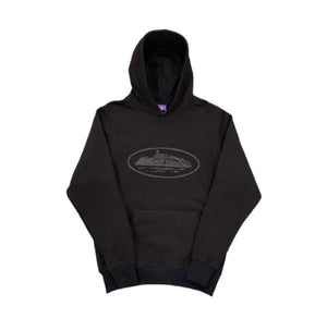 HOODIE CORTEIZ ALCATRAZ LOGO ALL BLACK