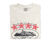 T-SHIRT 4STARZ RED Alcatraz Tee - WHITE/RED