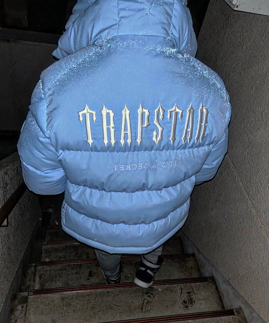 DOUDOUNE TRAPSTAR IRONGATE JACKET - DECODED HOODIE 2.0 ICE BLUE