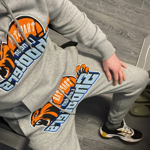 ENSEMBLE JOGGING TRAPSTAR - Trapstar Shooters Hoodie GREY / ORANGE