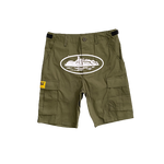 SHORT CARGO CORTEIZ MULA GUERILLAZ - GREEN ARMY/ WHITE