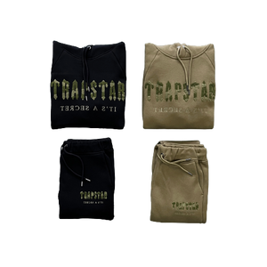 ENSEMBLE JOGGING TRAPSTAR - TRAPSTAR CHENILLE ARMY GREEN EMBROIDERY