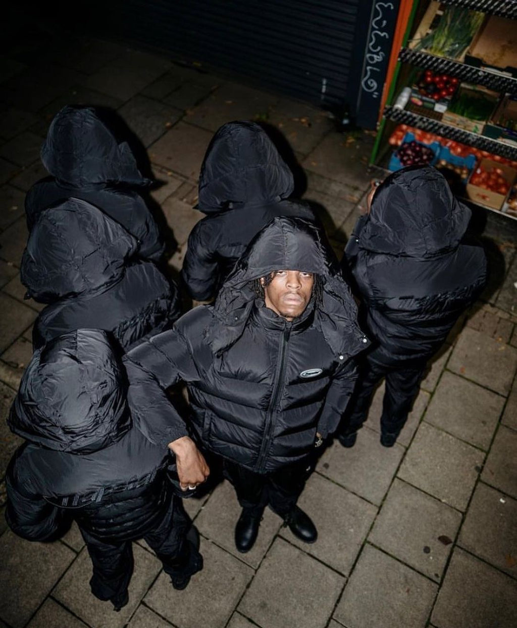 DOUDOUNE TRAPSTAR HYPERDRIVE JACKET - TRIPLE BLACK HYPERDRIVE DETACHABLE HOOD DOWN