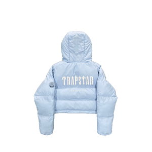 TRAPSTAR WOMENS IRONGATE DETACHABLE - DECODED HOODIE 2.0 ICE BLUE WOMEN