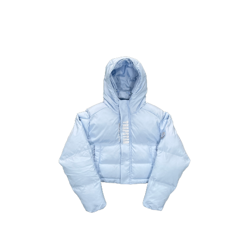 TRAPSTAR WOMENS IRONGATE DETACHABLE - DECODED HOODIE 2.0 ICE BLUE WOMEN