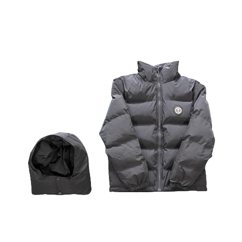 DOUDOUNE TRAPSTAR IRONGATE JACKET - Detachable Hooded Jacket-stone