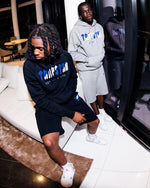 ENSEMBLE SHORT X HOODIE TRAPSTAR - Chenille Decoded Hoodie Tracksuit-Dazzing Blue