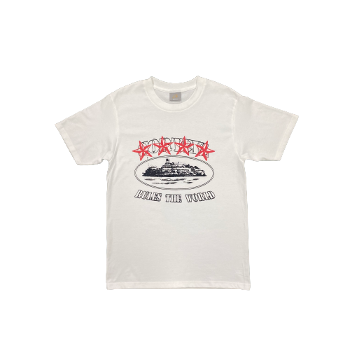 T-SHIRT 4STARZ RED Alcatraz Tee - WHITE/RED