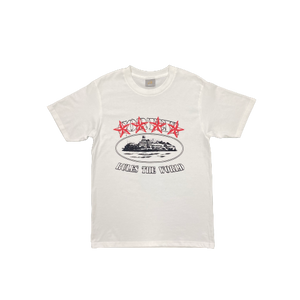 T-SHIRT 4STARZ RED Alcatraz Tee - WHITE/RED